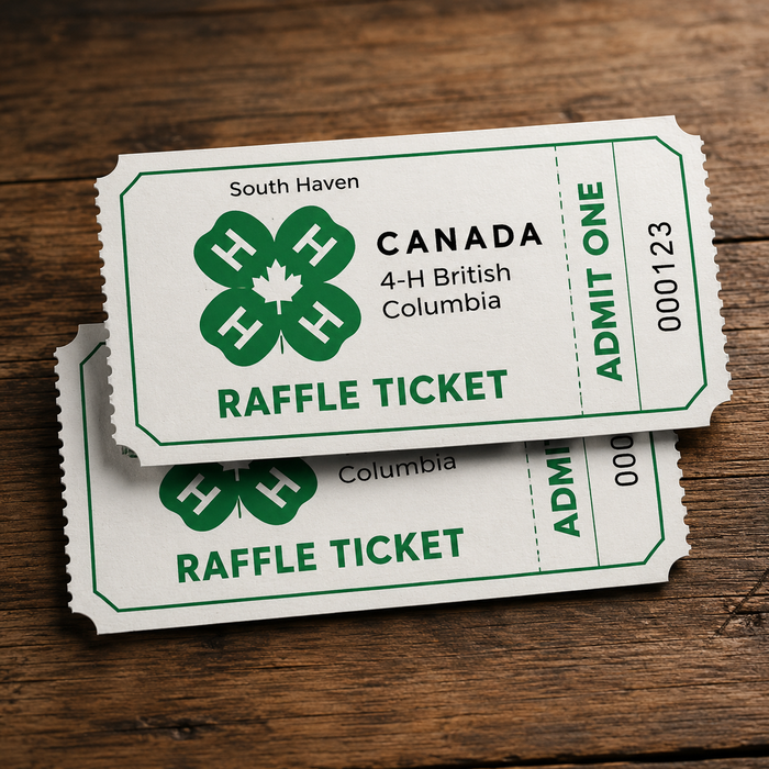 4-H Raffle Ticket