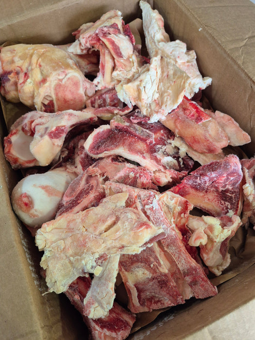 Bone scraps, fat trim
